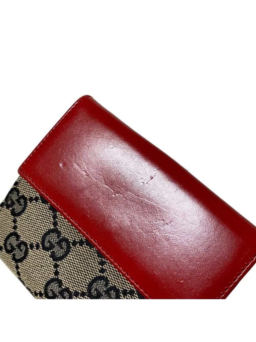 Authentic GUCCI Jackie GG Pattern Jacquard Leather Wallet br176-112025 - Picture 3 of 8